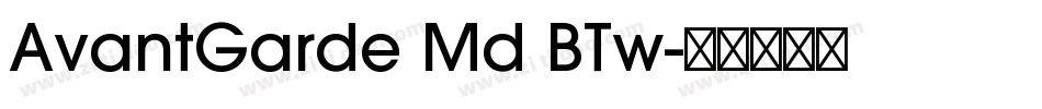 AvantGarde Md BTw字体转换